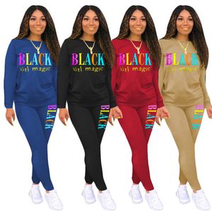 Plus size 2X dames herfst winter ZWARTE trainingspakken effen letter outfits met lange mouwen hoodies + broek sport tweedelige set casual joggingpak 3563