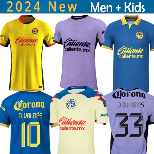 Talla grande 3xl 4xl 2023 2024 2025 Liga MX Club America Fútbol Jerseys R.Martinez Giovani Home Away Tercera camisa de entrenamiento 24 25 Football Fans Version Kits Kits Kits