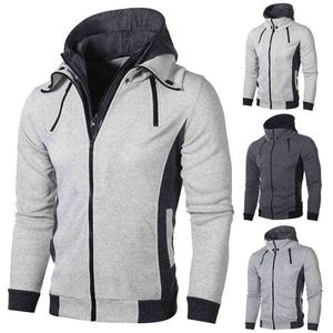 Tamaño grande 3xl Hombres sudaderas sudaderas otoño invierno casual slim masculinas sudaderas sudaderas con capitan de manga completa streetwear l220704