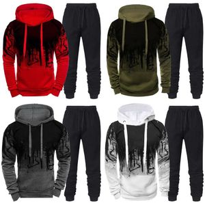 Chándales para hombre de talla grande 3xl Conjuntos de dos piezas de diseñador Suéter informal Sudadera con capucha de manga larga Sudadera con capucha Jogger Set 2023 Nueva primavera Otoño Trajes Ropa deportiva