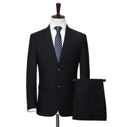 Plus maat 5xl 6xl 7xl 8xl 9xl Mens Business Suit mode Casual Solid Color Loose Social Suit Jack Male Suit Pants 201104