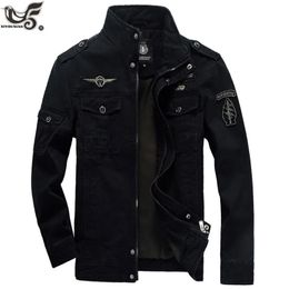 Chaqueta militar de talla grande 5XL 6XL para hombre, chaqueta de piloto de algodón de otoño, chaqueta de bombardero para hombre del ejército, chaqueta de invierno para vuelo de carga para hombre 240124