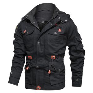 Plus Size 5XL Capuchon jaquetas masculina Dikke Warme Heren Parka Winterjas Fleece Multipocket Casual Tactische Leger Mannen 240106