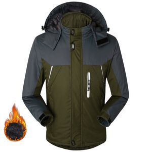 Parkas en duvet pour hommes grande taille 5XL hiver épaissir extérieur coupe-vent imperméable à capuche veste hommes polaire velours vêtements d'extérieur chauds manteaux