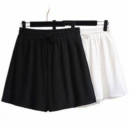 Plus Size 6XL 150KG Vrouwen Chiff Shorts nieuwe collectie casual zomer hot koop vrouwen shorts Casual Zwart Wit shorts q2Vv #