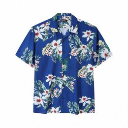 Plus la taille 6XL Fi Chemises pour hommes Hommes Hawaiian Camicias Casual Polyester Chemises 3D Imprimé Blouses à manches courtes Tops Tshirt o1SU #