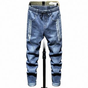 Plus la taille 7XL 8XL 9XL 10XL Jeans Harem pour hommes 2023 Automne New Fi Casual Taille élastique Denim Pantalon Streetwear Pantalon mâle e9TX #