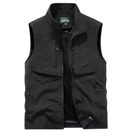 Plus taille 7xl 8xl gilet de pêche masculin extérieur de chasse à séchage