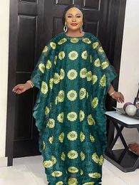 Plus Size Afrikaanse Party Jurken voor Vrouwen Dashiki Ankara Kant Boubou Gewaad Abaya Dubai Kaftan Maxi Jurk Afrika Kleding 240309