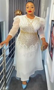 Plus Size Afrikaanse Partij Trouwjurken voor Vrouwen Dashiki Ankara Avondjurk Elegante Turkije Outfit Gewaad Afrika Kleding 240109