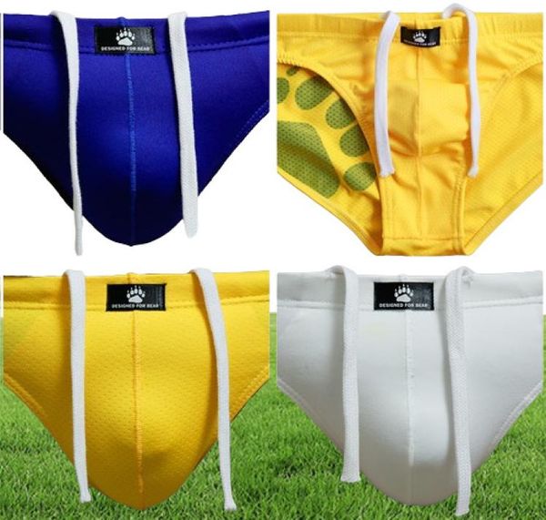 Plus taille ours griffes patw men039s maillots de bain slips triangulaires troncs gay ours basses basses pour ours 6 couleurs m l xl xxl8822699