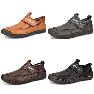 Chaussures décontractées grande taille noir blanc marron foncé gris chaussures d'affaires pour hommes baskets d'athlétisme respirantes GAI