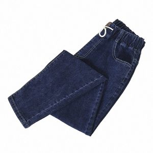 Plus Taille Vêtements Femmes Jeans Slim Cordon Taille Haute Stretch Denim Crayon Étiquetage Sarouel Automne 2023 x6CP #