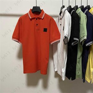 Camiseta de diseñador de talla grande para mujer, polo para hombre, CP de verano, de alta calidad, informal, suelto, bordado, logotipo en el pecho, camiseta de solapa de manga corta de algodón