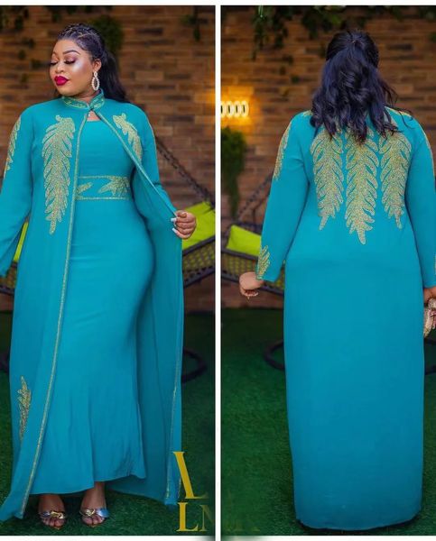 Robes de grande taille 2023 Fête de mariage africaine pour les femmes Printemps Automne Manches longues Rouge Noir Bleu Blanc Robe Costume Musulman Abaya 231116