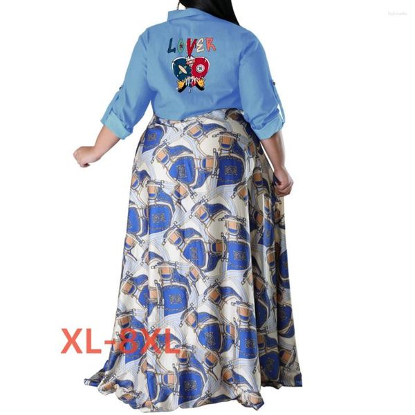 Robes grande taille 4xl 5xl 6xl 7xl 8xl hiver pour les femmes amoureux imprimer robes Para Mujeres formel bal Sexy Club