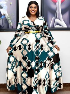 Robes africaines de grande taille pour femmes élégantes en Polyester mode musulmane Abayas Dashiki Robe caftan longue Robe Maxi turque afrique l230921