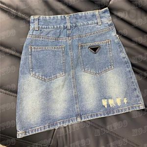 Plus size Jurken designer Brief Badge Vrouwen Denim Rokken Jurk Mode Hoge Taille Korte Rok Hiphop Streetwear Meisjes O9JZ