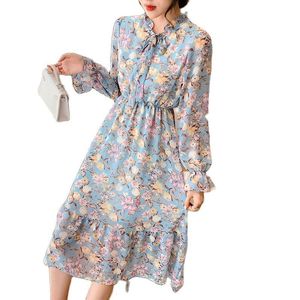 Vestidos de talla grande vestido de verano a la moda para mujer 2021 el temperamento de las mujeres grandes es delgado y cubre la carne en una tendencia Floral larga