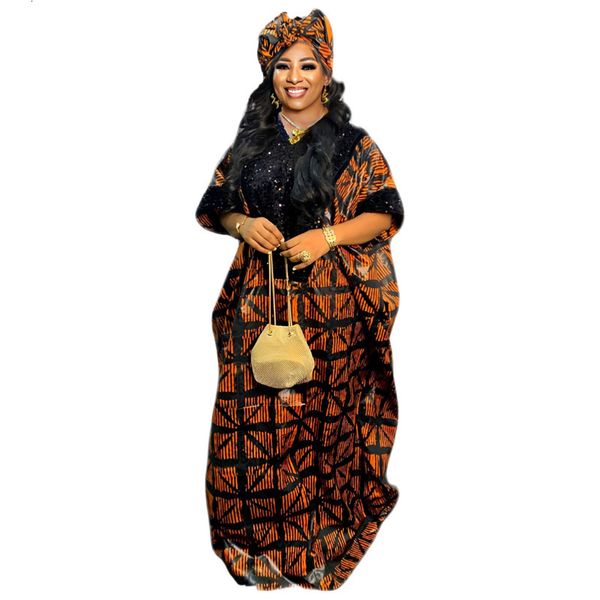 Robes grande taille taille libre Robe De soirée Femme Longue Chic Robe africaine femmes pour la fête broderie vêtements traditionnels 230720