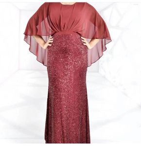 Robes de grande taille en robe de soirée femmes élégantes taille haute moulante célébrité luxe paillettes brillantes femme fête Sequin grand