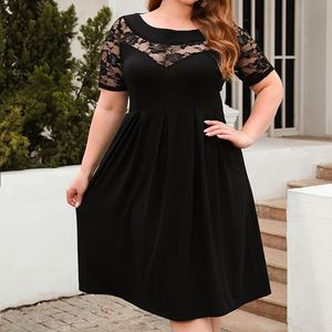Plus size jurken oversized lange jurk voor dameskleding 2023 zomer maat elegante vestidos vrouwelijke party zwarte formele gelegenheden 230905