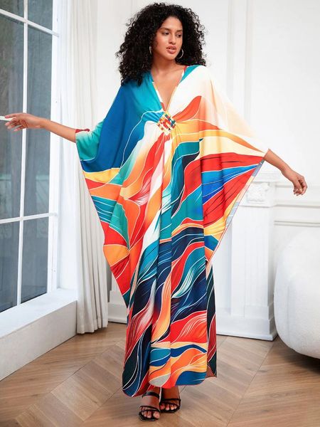 Robes de taille plus couverture de maillot de bain ups turc caftans plage up maxi robe kaftan salon wear pang