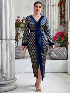 Plus la taille Robes TOLEEN Taille Maxi Grand Printemps Femmes Surdimensionné Long De Luxe Chic Élégant Soirée Musulmane Festival Vêtements 230130