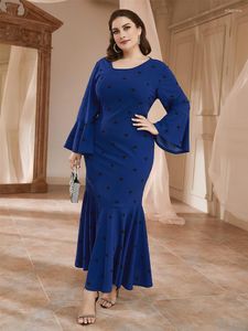 Robes grande taille TOLEEN femmes grand Maxi 2023 printemps décontracté Chic élégant à manches longues musulman soirée Robe de mariée vêtements