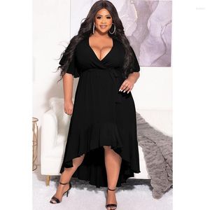 Plus size jurken vrouwen kleden zomer elegante kleding 2023 luxe feestavond maxi jurk casual dame bodycon gewoon mode mesh outfits