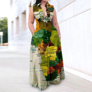 Plus size jurken vrouwen elegante kledingkaart print knop feest 2023 zomer vrouwelijke jurk ontwerper outfit dame mode luxe doek