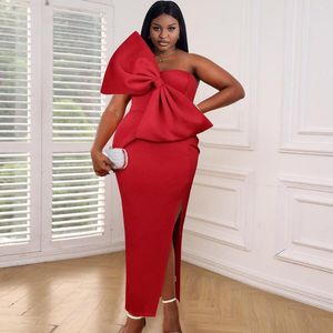 Plus Size Jurken Vrouwen Avondjurk Boog Mouwloos Elegant Mooie Doek Vrouwelijke Luxe Lange Gewaad 2023 Zomer Trendy Party In