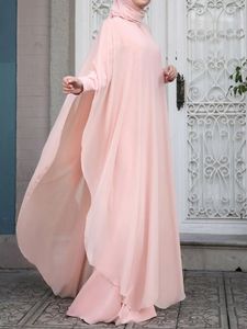 Robes grande taille ZANZEA mode été longue robe d'été Ramadan Hijab robe 2pc manches robe fête musulman caftan Abaya Maxi 231208
