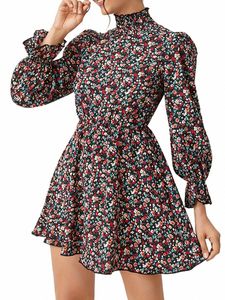 Talla grande Floral LG Manga Dr 2024 Caliente Nuevo 2024 Caliente Nuevo l3N6 #