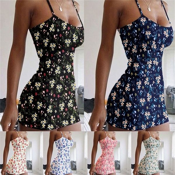 Grande taille fleur imprimé sans bretelles femmes robe de soirée Sexy Clubwear soleil Wrap poitrine Mini es Slim Floral 5XL 220704