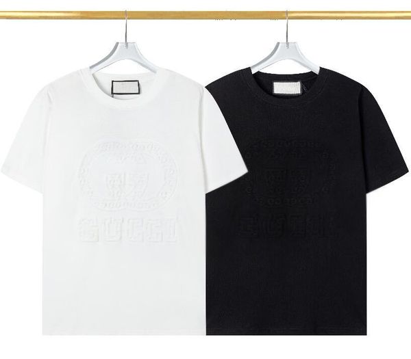 Grande taille GGSG chemise hommes designer t-shirt été à manches courtes chemises de créateur corps convexe vertical gaufrage haut t-shirt