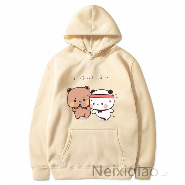 Plus la taille Harajuku caoutchouc et pêche chat femmes hommes automne hiver sweat à capuche Lg manches décontracté streetwear fille coréenne couple vêtements h741 #