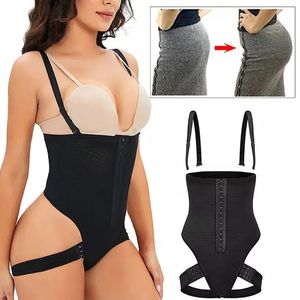 Plus la taille taille haute bout à bout contrôle du ventre Pantie Booty Lift tirant sous-vêtements Shaper entraînement taille formateur Corset Shapewear 240122