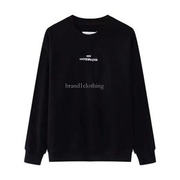 Sweats à capuche plus taille Margiela et alphabet de mode Print Sweatshirts Custom Roll Fabric Crew Neck's Men's Bullers S-XL