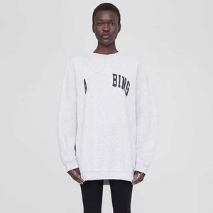 Bings Femmes Sweatshirts Classic Letter Imprimer Sweater White Fleur Fleur gris Inner Intérieur Round Round Couc Designer Hoodies Tops