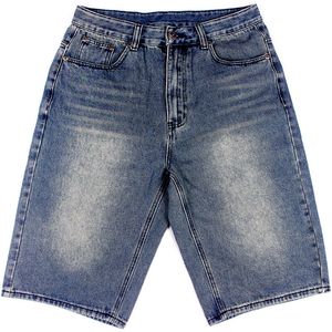 Plus taille jeans shorts baggy shorts High Street Mid Waist Longueur du genou Shorts de skate masculin Pantalon extérieur lavé Cowboy Summer Taille 30-46