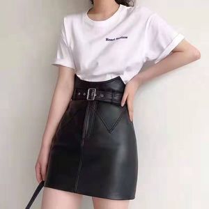 Jupe en cuir grande taille femmes ceinture taille haute Shorts jupes PU Mini jupe femme noir mode tenue Sexy 210309