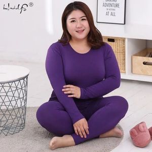 Plus la taille M5XL chaud sous-vêtements thermiques ensembles vêtements de nuit Sexy dames intimes femmes en forme ensembles femme thermique façonnage vêtements 240131