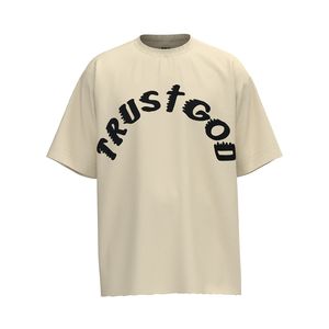 Camisetas de talla grande para hombre Tops retro Camisetas del servicio dominical Trust God Camisetas con estampado de soplo Peso pesado Camisetas para hombre grandes y altas Camisetas unisex de manga corta para mujer Vestido de gran tamaño para jóvenes