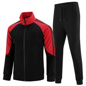 Plus Size Heren Trainingspak Lente Running Air Outfits Mannen Sport Casual Streetwear Sweatsuits Stitch and Print Pattern