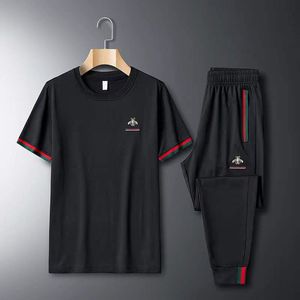 Plus Size Heren Trainingspakken Designer Zomer Bijenpakken T-shirt Set Shirts Shorts Sets Man Outfits Sportkleding M-6XL