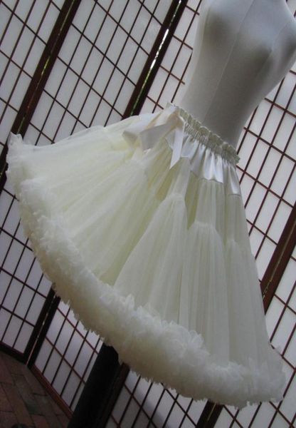 Enaguas de talla grande Pettiskirts de doble capa Dama de honor Niñas Enaguas de crinolina Nupcial sobre falda Enagua colorida Crinolin7370458