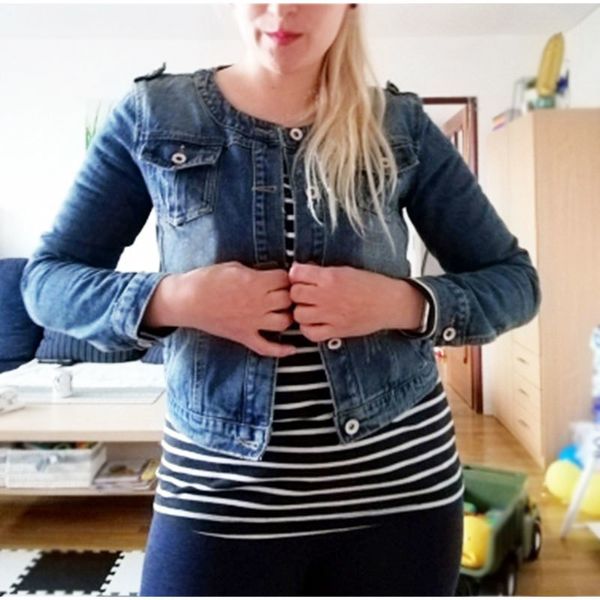 Plus la taille col rond jeans veste 4XL 5XL doux femmes bleu clair bombardier court denim vestes à manches longues Jaqueta manteau décontracté LJ200825