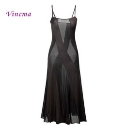 Plus Size S-6XL Hot Stijl Dames Solid Long Dress Sexy Lingerie Zomer Transparante Nachthemd Nachtkleding voor Dames Ondergoed Y19070202