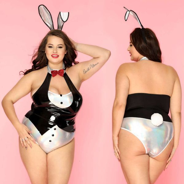 Body Sexy pour femmes, grande taille, Lingerie lapin fille, uniforme de Cosplay, costume érotique en Latex, vêtements Catsuit, Costumes de jeu de rôle sexuel